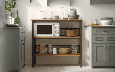 Tablillero Organizador de Cocina con ruedas a solo $90